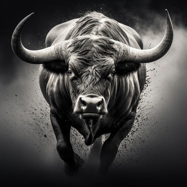 Tableau Monochrome Taureau